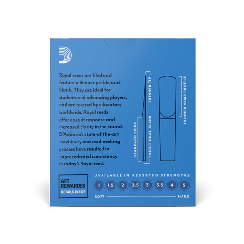 Rico Royal Bb Clarinet Reeds - Image 3