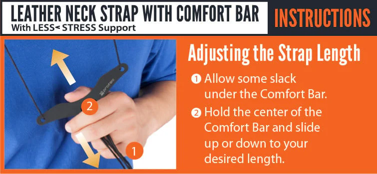 Protec Bassoon Neck Strap - Less Stress Leather, Comfort Bar & Metal Hook - Image 7