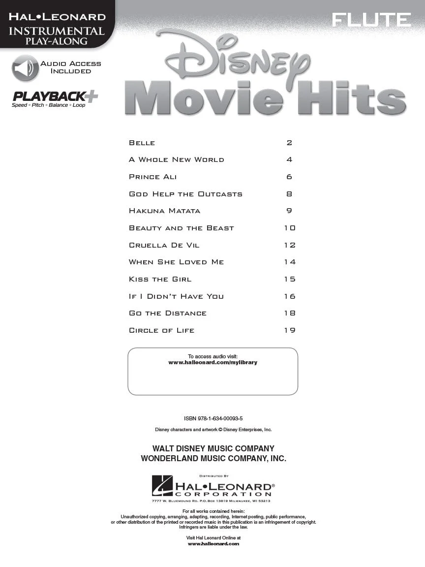 Disney Movie Hits, Flute - Image 2