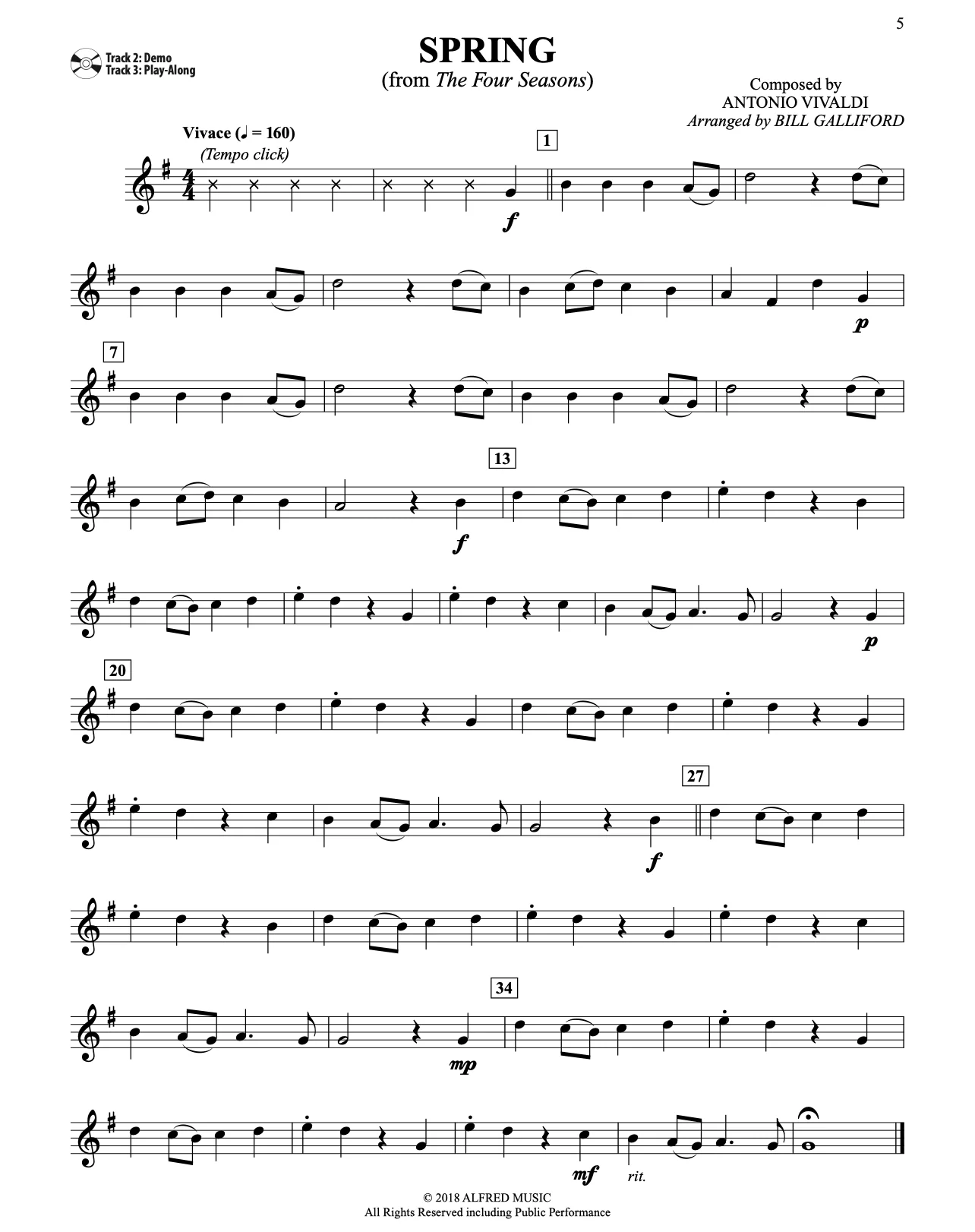 Easy Classical Themes Instrumental Solos, Tenor Saxophone - Image 5