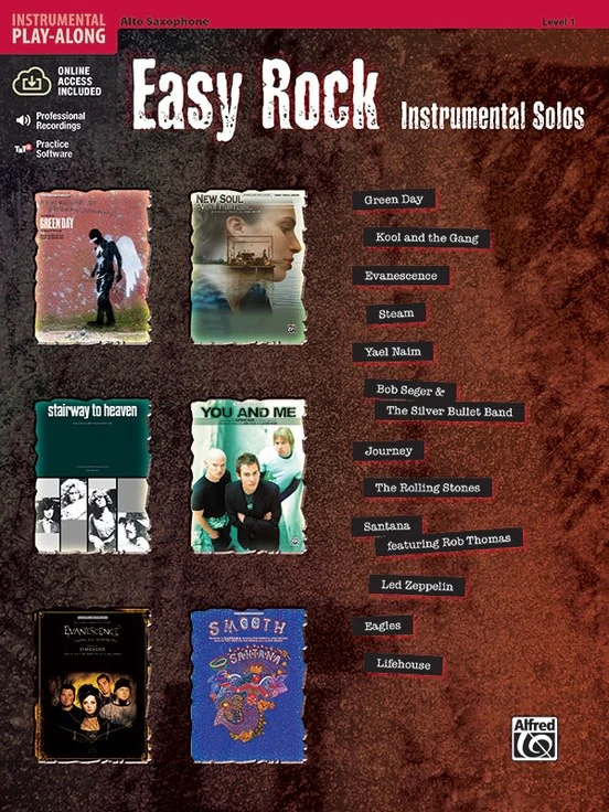 Solos Instrumentaux Easy Rock, Saxophone Alto