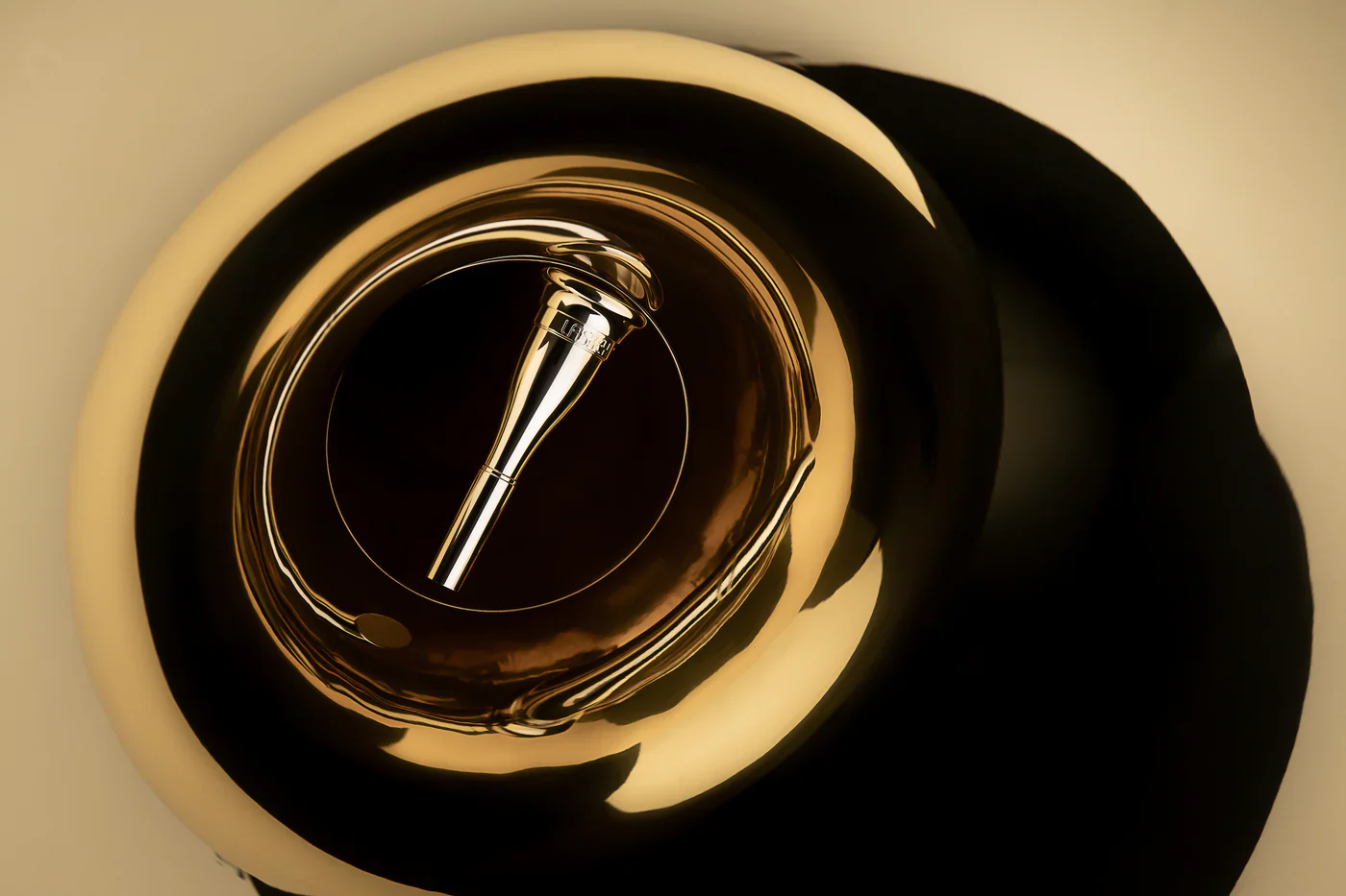 Laskey E Series Silver Plated Horn Mouthpiece (European Shank) - Image 3