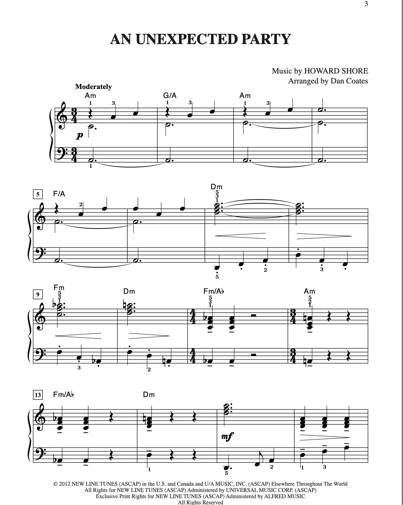 Hobbit, The: An Unexpected Journey (Easy Piano) - Image 3