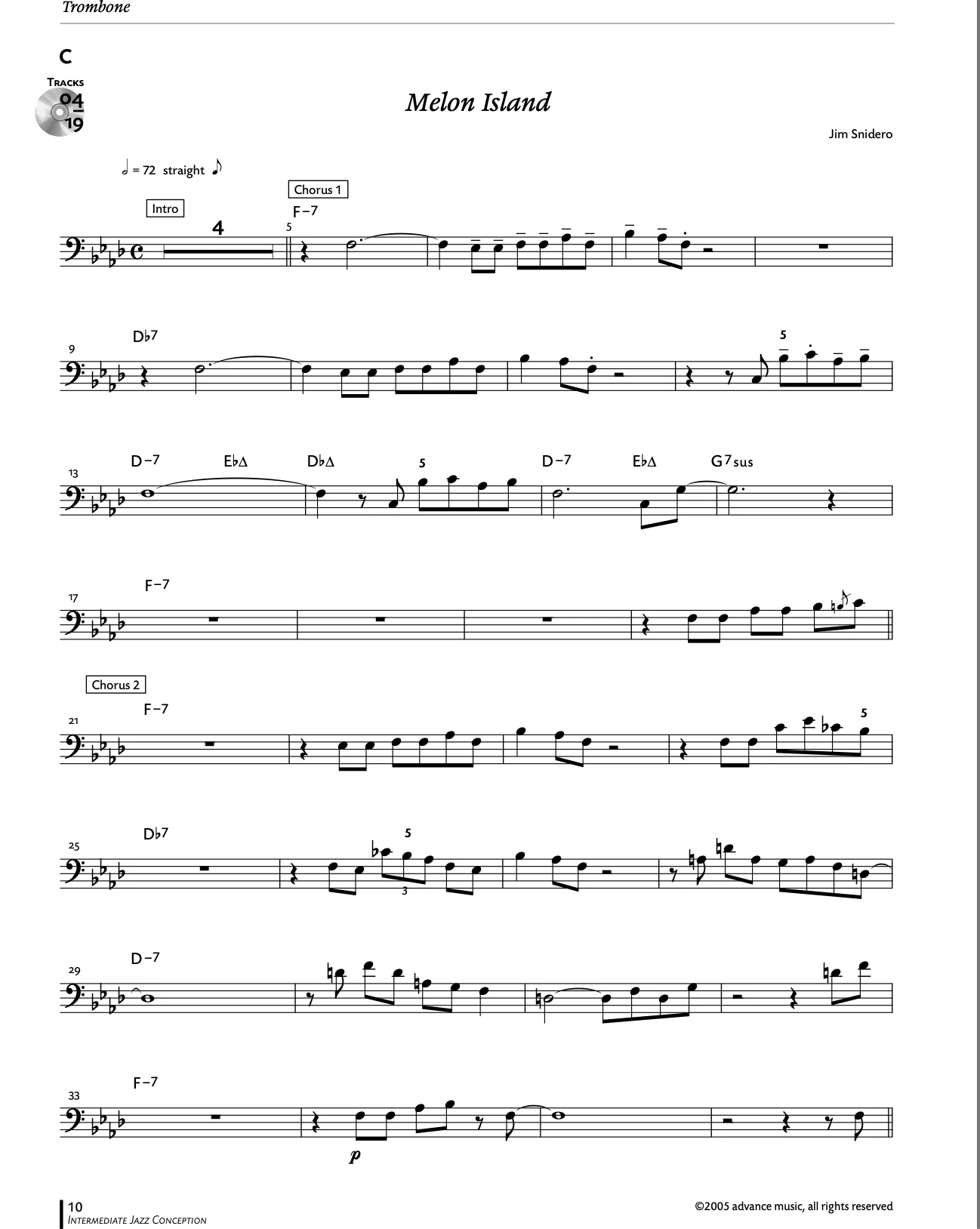 Intermediate Jazz Conception, Trombone - Image 3