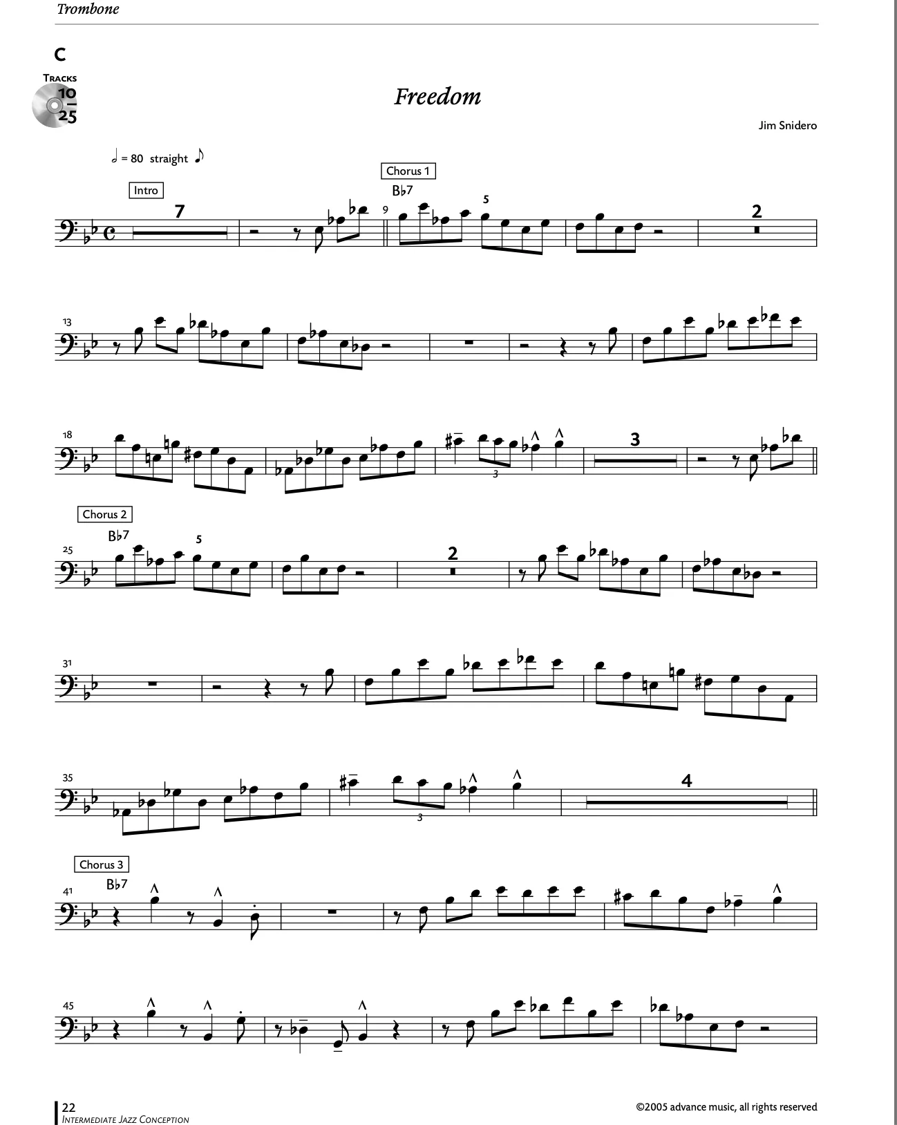 Intermediate Jazz Conception, Trombone - Image 9